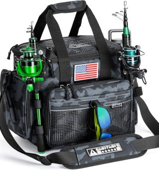 Ghosthorn Fishing Tackle Bags Salt Water Resistant Tackle Box Bag -large capacity tackle storage