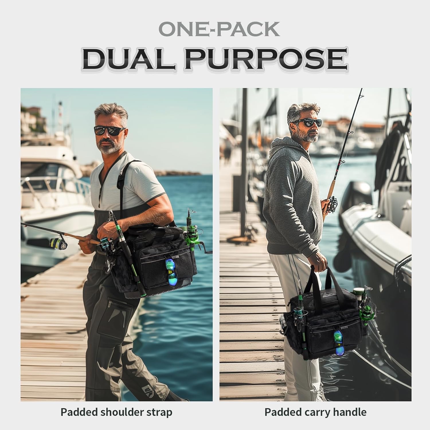 Ghosthorn Fishing Tackle Bags Salt Water Resistant Tackle Box Bag -large capacity tackle storage - Image 4