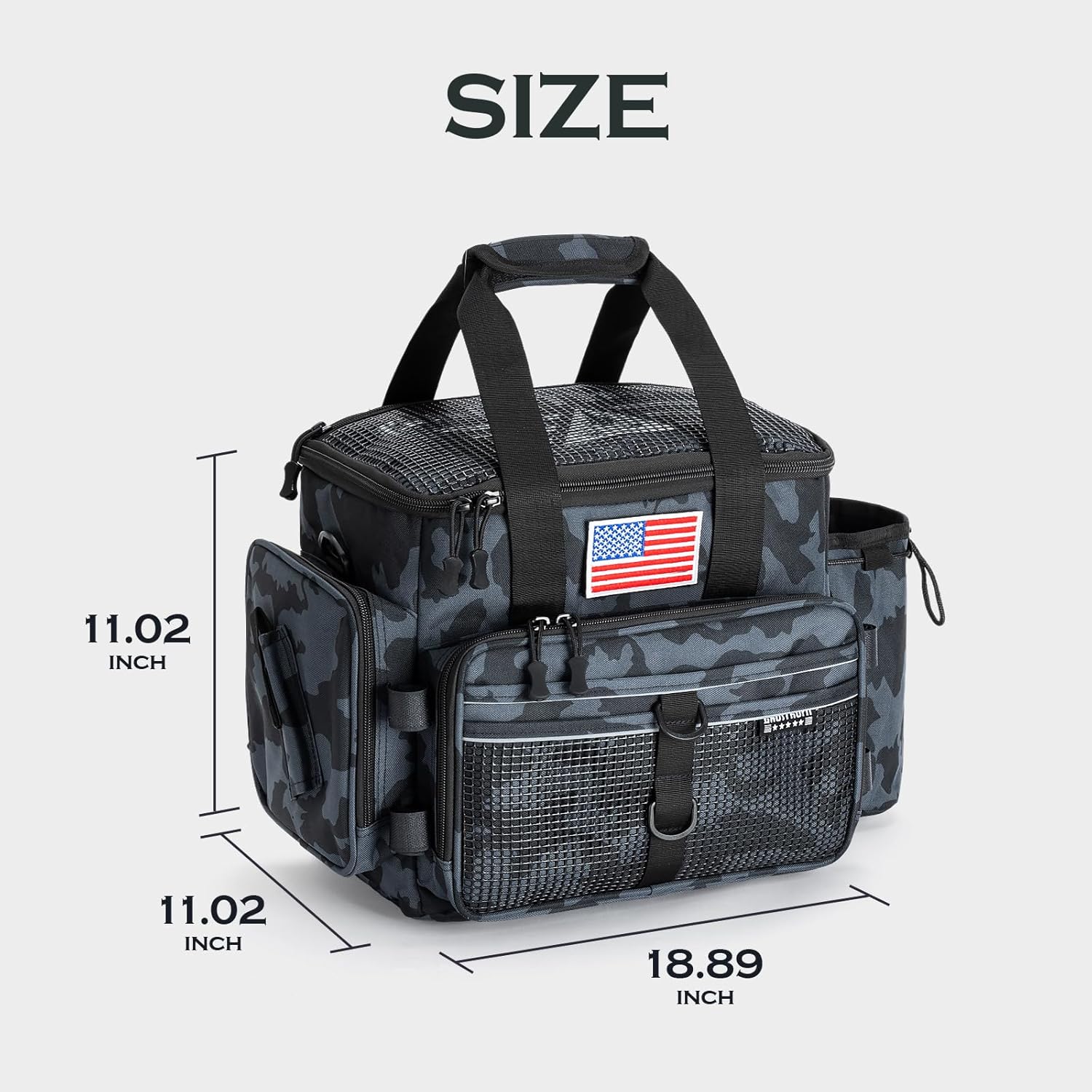 Ghosthorn Fishing Tackle Bags Salt Water Resistant Tackle Box Bag -large capacity tackle storage - Image 6