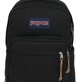 JanSport Right Pack Backpack - Durable Daypack with Padded 15" Laptop Sleeve, Spacious Main Compartment & Integrated Water Bottle Pocket - Black