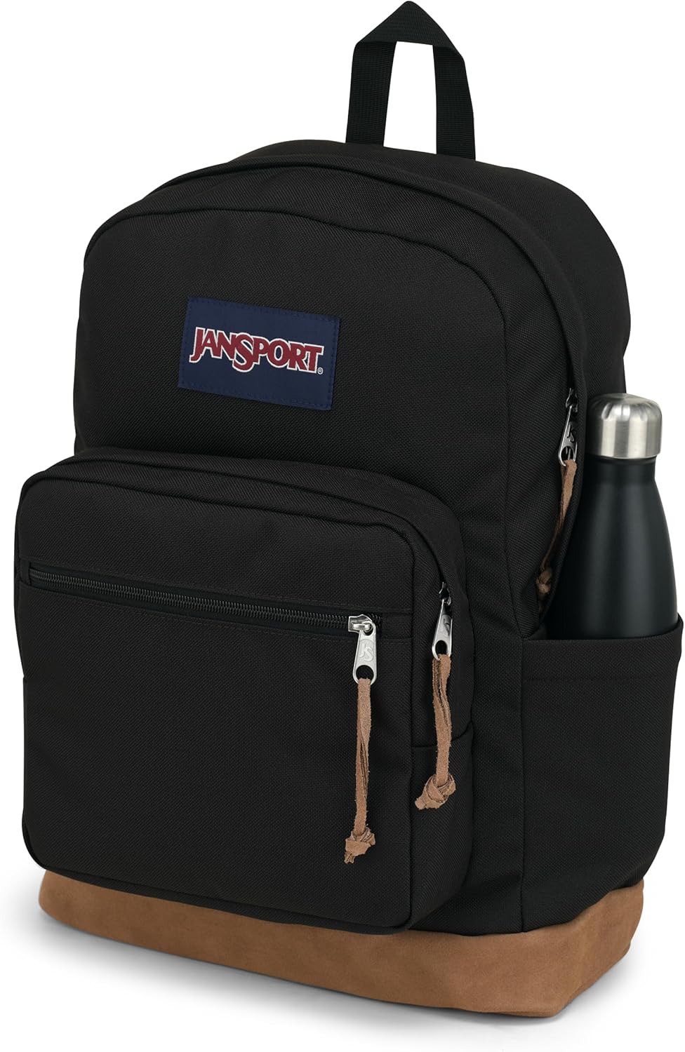 JanSport Right Pack Backpack - Durable Daypack with Padded 15" Laptop Sleeve, Spacious Main Compartment & Integrated Water Bottle Pocket - Black - Image 3